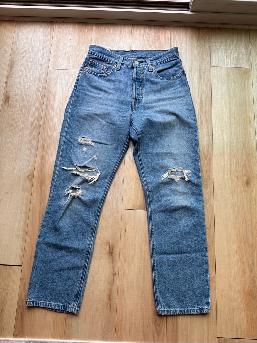 Levi’s 501 Distressed Jeans